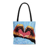 Sunflower Hands Tote Bag