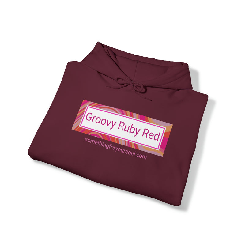 Cranberry Collection- GROOVY RUBY RED Unisex Heavy Blend™ Hooded Sweatshirt