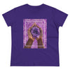 Purple Rose Hands- Women's Midweight Cotton Tee