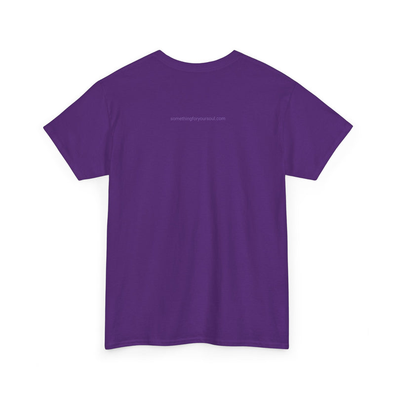 KING- Chess Piece- Purple Unisex Heavy Cotton Tee