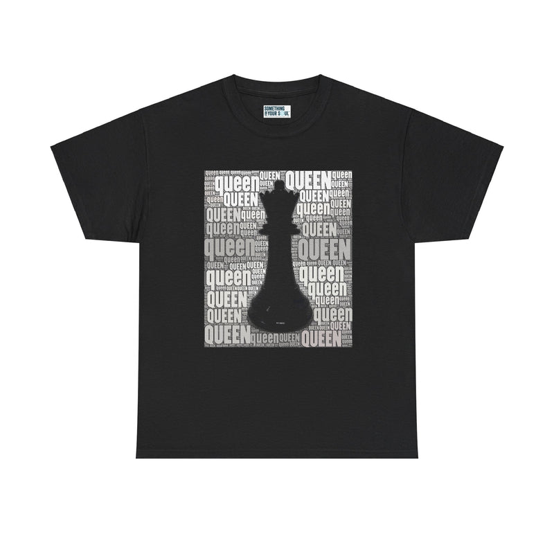 QUEEN - Chess Piece- Unisex Heavy Cotton Tee