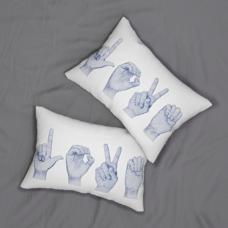 LOVE HANDS Lumbar Pillow