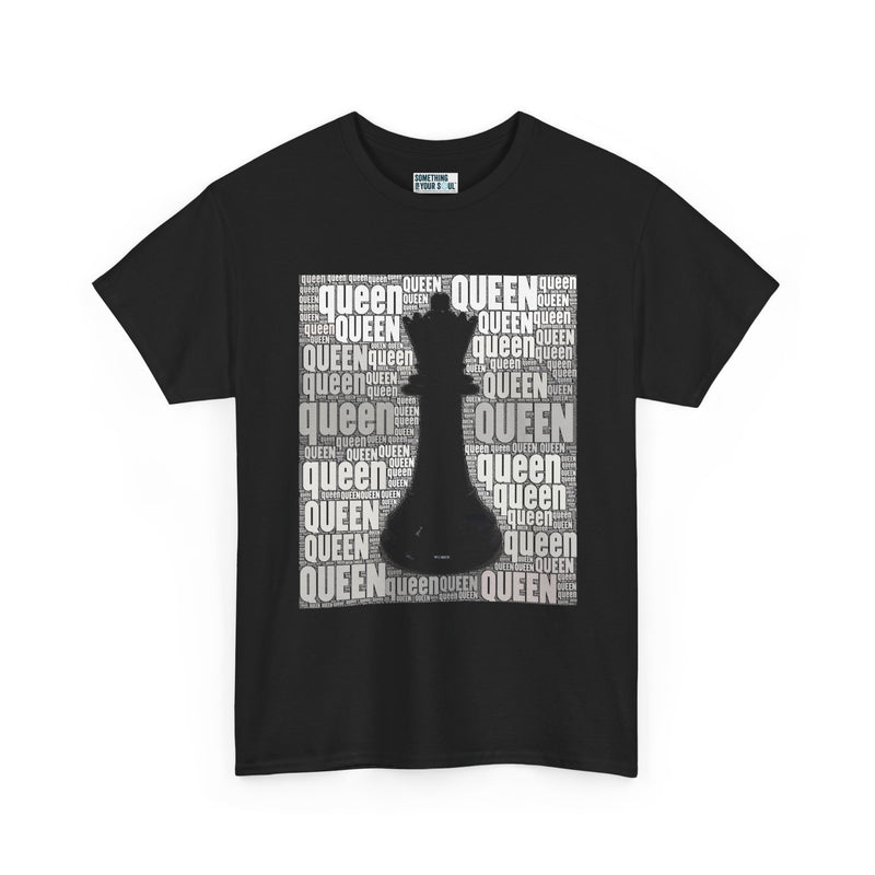 QUEEN - Chess Piece- Unisex Heavy Cotton Tee