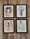 Angel Collection Framed Set w/ Black Frame