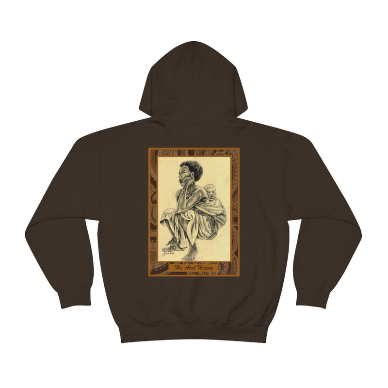 Chocolate Collection- HE AIN'T HEAVY Unisex Heavy Blend™ Hooded Sweatshirt