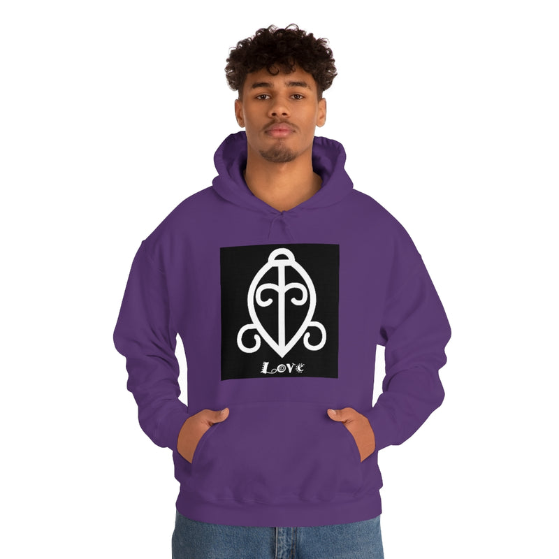 Love - ADINKRA  Unisex Heavy Blend™ Hooded Sweatshirt