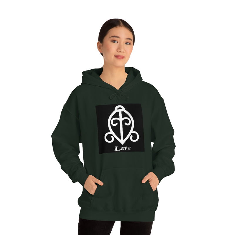 Love - ADINKRA  Unisex Heavy Blend™ Hooded Sweatshirt