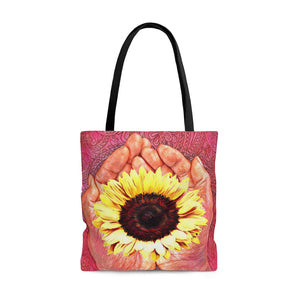 Sunflower Hands Tote Bag
