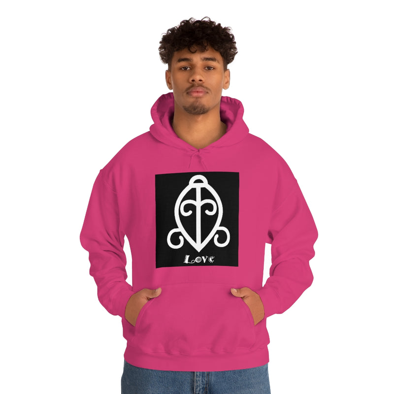 Love - ADINKRA  Unisex Heavy Blend™ Hooded Sweatshirt