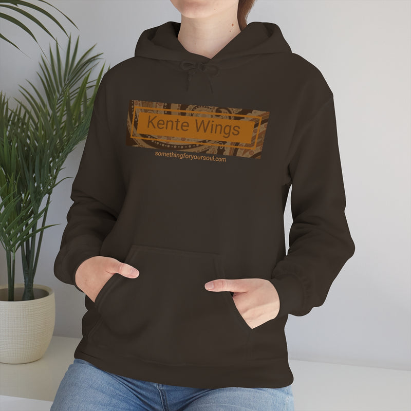 Chocolate Collection- KENTE WINGS Unisex Heavy Blend™ Hooded Sweatshirt