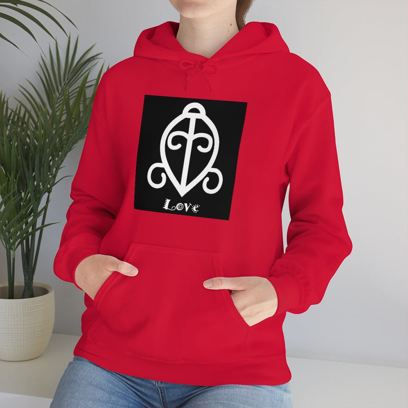 Love - ADINKRA  Unisex Heavy Blend™ Hooded Sweatshirt