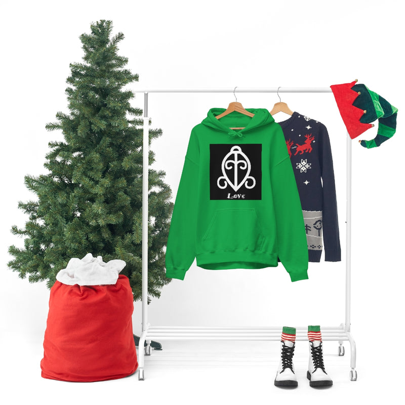 Love - ADINKRA  Unisex Heavy Blend™ Hooded Sweatshirt