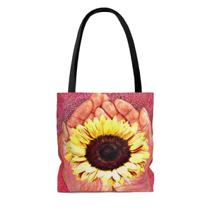 Sunflower Hands Tote Bag
