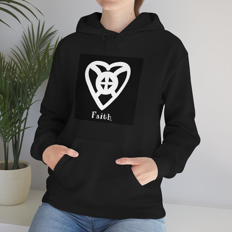 FAITH - ADINKRA  Unisex Heavy Blend™ Hooded Sweatshirt