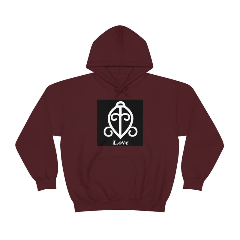 Love - ADINKRA  Unisex Heavy Blend™ Hooded Sweatshirt