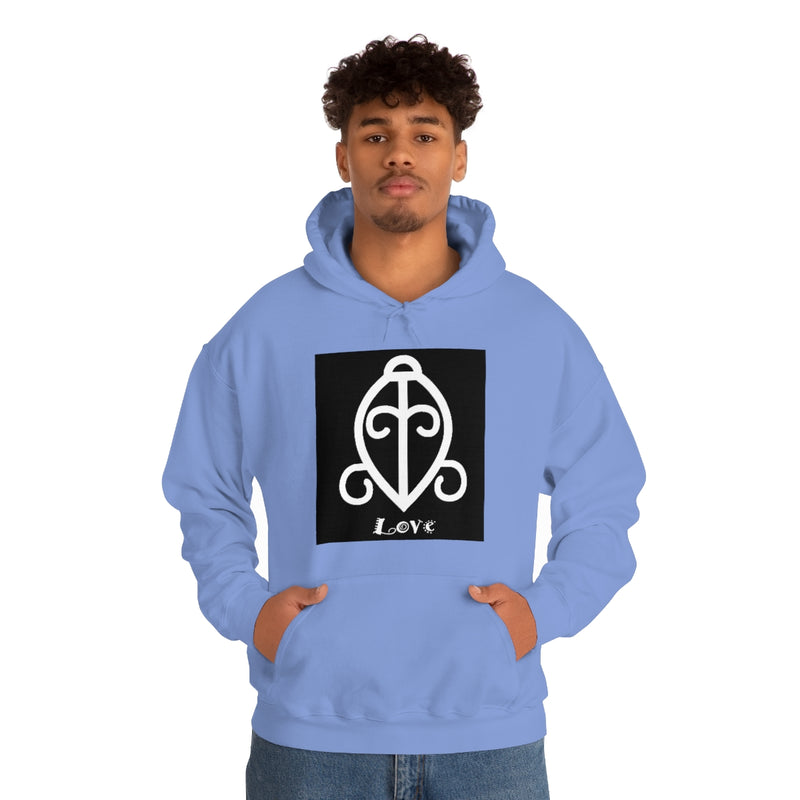 Love - ADINKRA  Unisex Heavy Blend™ Hooded Sweatshirt