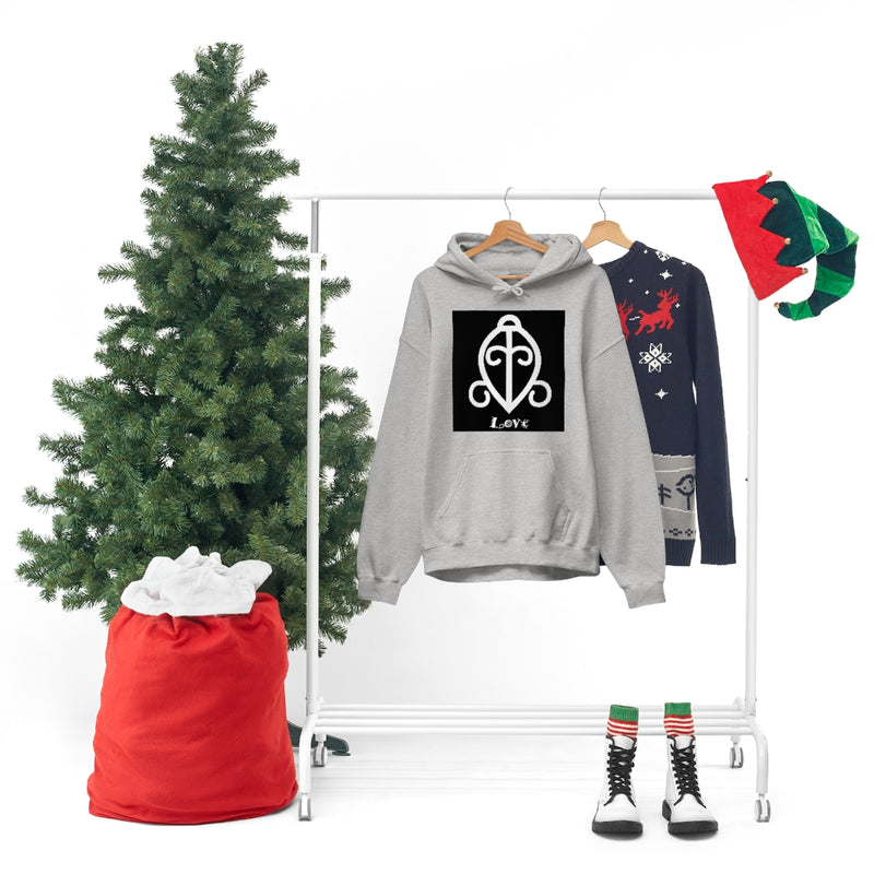 Love - ADINKRA  Unisex Heavy Blend™ Hooded Sweatshirt
