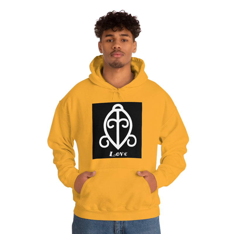 Love - ADINKRA  Unisex Heavy Blend™ Hooded Sweatshirt